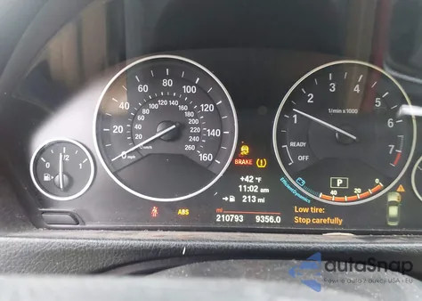 2014 BMW 328I из США, поврежденный, VIN WBA3C1C52EK106685